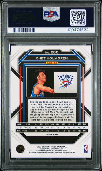 Chet Holmgren - 2022 Panini Prizm Red Ice PSA 9