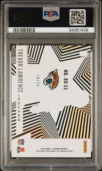 Trevor Lawrence - 2021 Panini Illusions Shining Stars Gold PSA 10