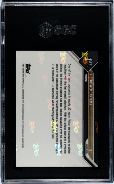 Victor Wembanyama - 2023 Topps Now Draft SGC 10