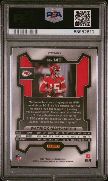 Patrick Mahomes II - 2023 Panini Prizm Disco PSA 10