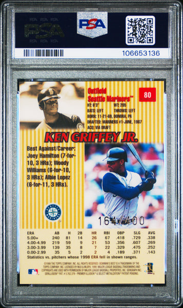Ken Griffey JR. - 1999 Bowman's Best Refractor PSA 9
