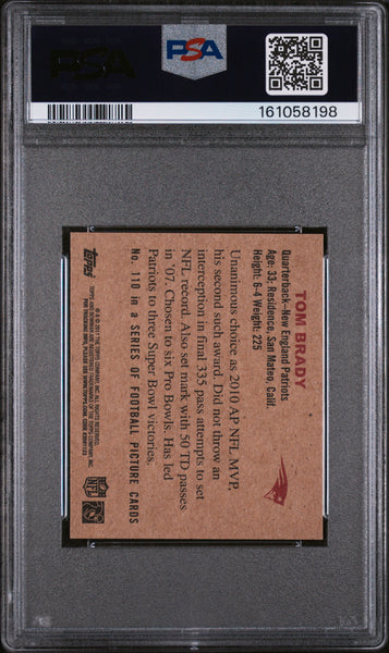 Tom Brady - 2011 Topps 1950 Bowman #110 PSA 9