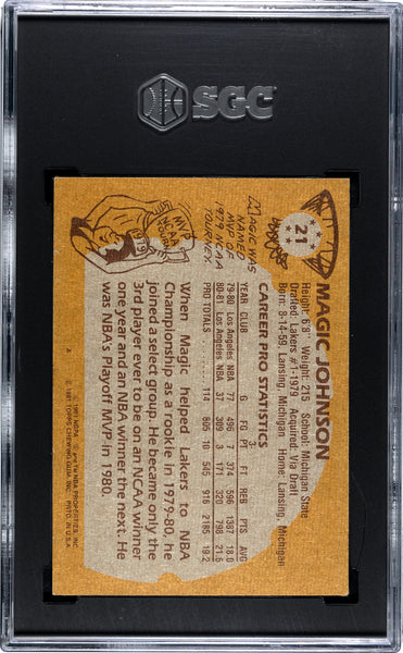 Magic Johnson - 1981 Topps SGC 6.5