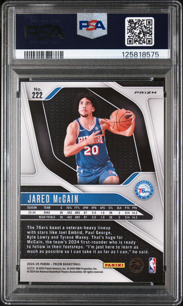 Jared Mccain - 2024 Panini Prizm Silver PSA 9