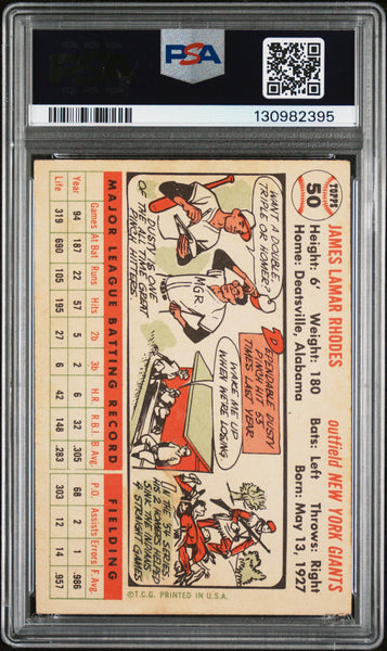 Dusty Rhodes - 1956 Topps White Back PSA 5