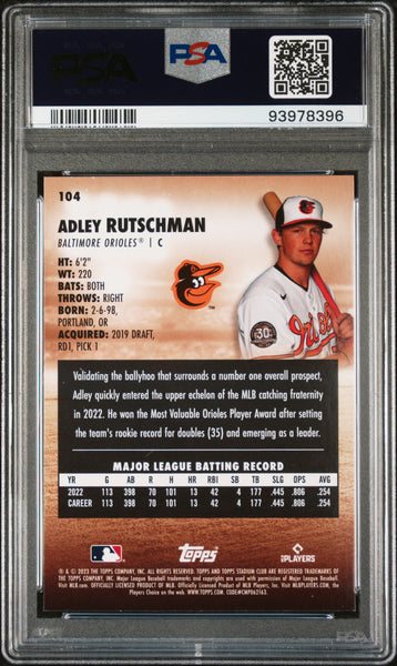 Adley Rutschman - 2023 Topps Stadium Club PSA 9
