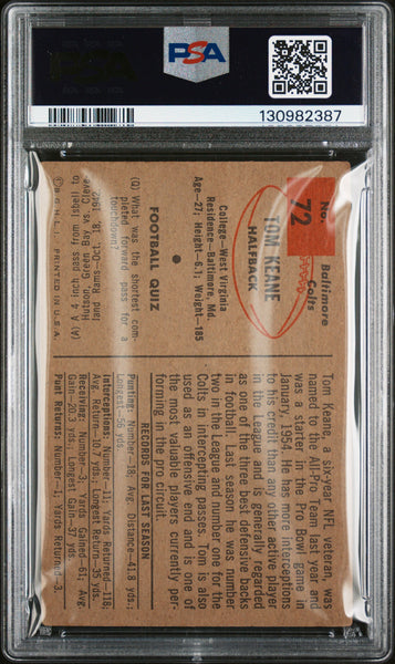 Tom Keane - 1954 Bowman PSA 2.5