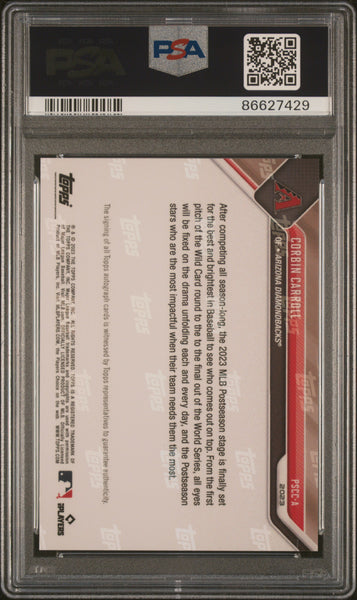 Corbin Carroll - 2023 Topps Now MLB Stars Of The Postseason Autographs Blue PSA 10 36/49