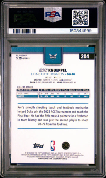 Kon Knueppel - 2025 Topps PSA 10