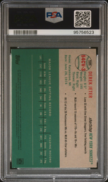 Derek Jeter - 2023 Topps Chrome Platinum Anniversary Topps Chrome City  PSA 9