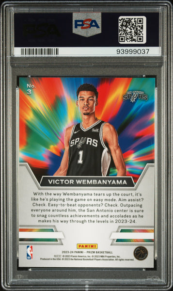 Victor Wembanyama - 2023 Panini Prizm Instant Impact PSA 10