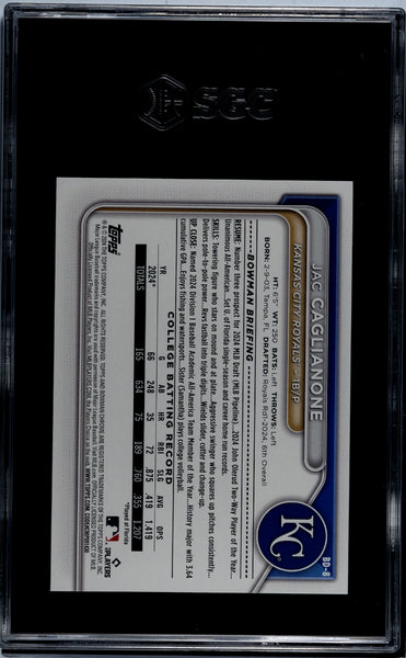 Jac Caglianone - 2024 Bowman Draft SGC 10