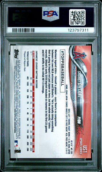 Shohei Ohtani - 2018 Topps Update PSA 7