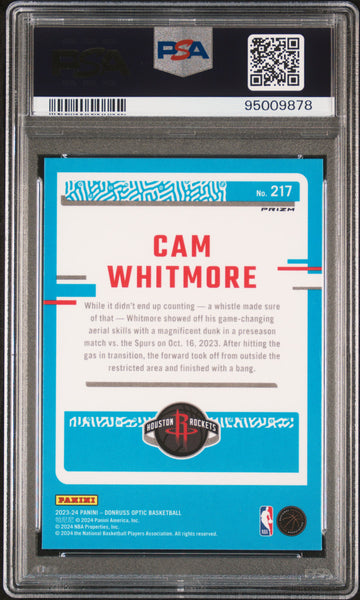 Cam Whitmore - 2023 Panini Donruss Optic Jazz PSA 9