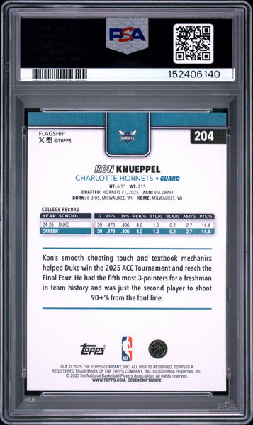 Kon Knueppel - 2025 Topps PSA 10