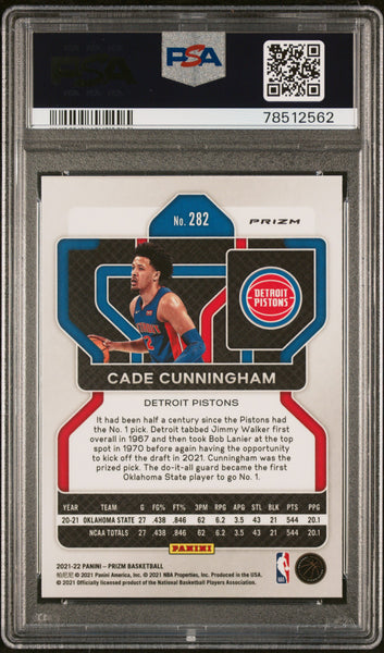 Cade Cunningham - 2021 Panini Prizm Ruby Wave PSA 10