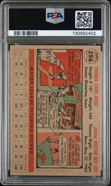 Tom Hurd - 1956 Topps PSA 5