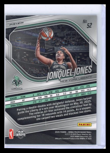 Jonquel Jones - 2025 Panini Prizm WNBA Mojo /25