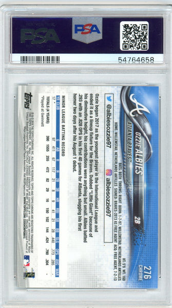 Ozzie Albies - 2018 Topps Chrome Sapphire Edition PSA 10 Rookie