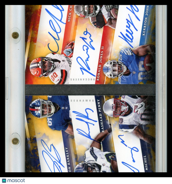 Saquon Barkley  Johnson  Chubb  Jones II  Michel Penny - 2018 Panini Origins 1/5