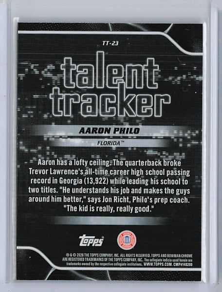 Aaron Philo - 2026 Bowman Chrome Talent Tracker /250