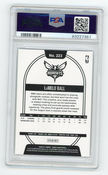 Lamelo Ball - 2020-21 Panini Hoops Rookie Orange Explosion PSA 10