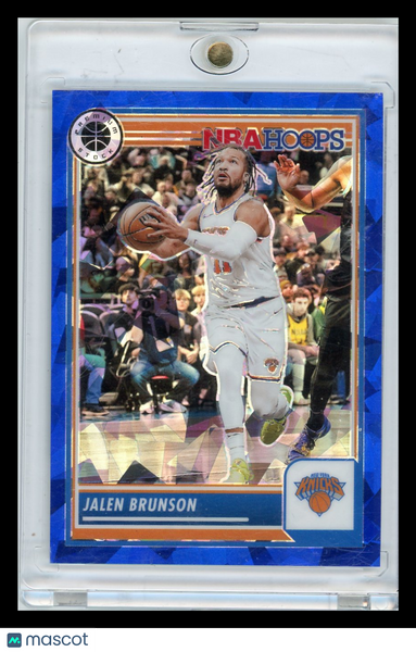 Jalen Brunson - 2024 Panini NBA Hoops Premium Stock Blue Ice 31/99