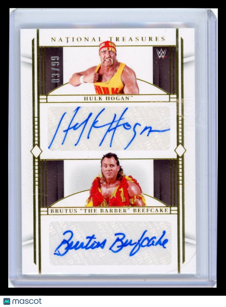 Hulk Hogan Brutus "The Barber" Beefcake - 2024 National Treasures WWE 03/99