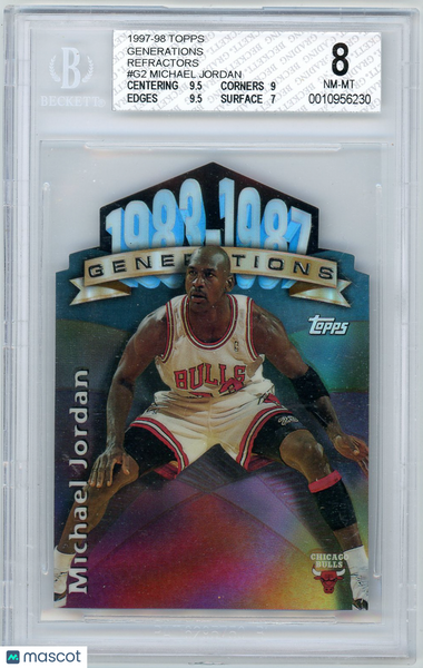 Michael Jordan - 1997 Topps Generations Refractor BGS 8 #G2