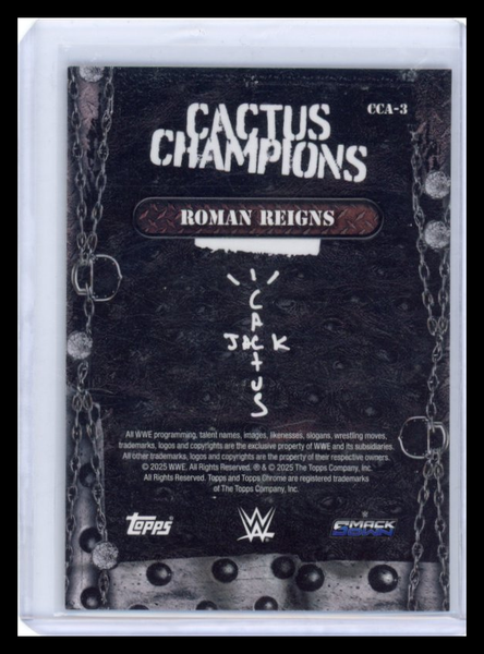 Roman Reigns - 2025 Topps Chrome WWE Cactus Champions