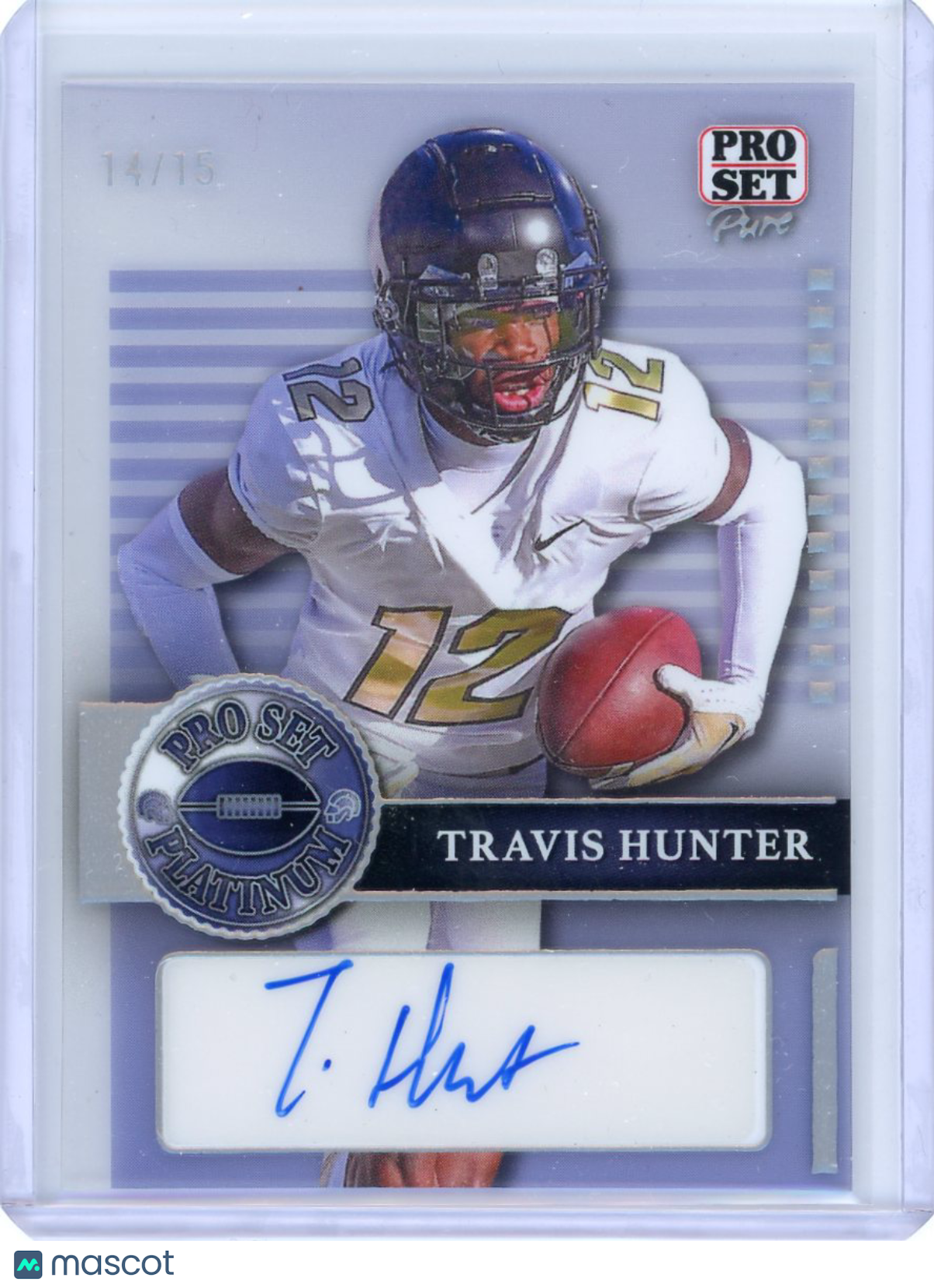Travis Hunter - 2023 Leaf Pro Set Platinum Pure Rookie Auto Autograph 14/15