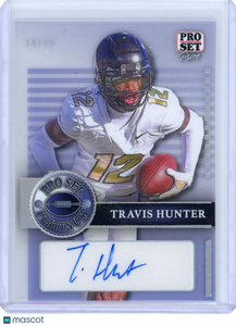 Travis Hunter - 2023 Leaf Pro Set Platinum Pure Rookie Auto Autograph 14/15