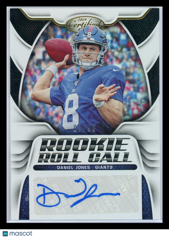 Daniel Jones - 2019 Panini Certified Rookie Roll Call Autograph 03/99