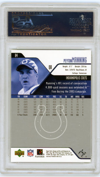 Peyton Manning - 2004 Upper Deck PSA 10 #84