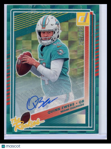 Quinn Ewers - 2025 Donruss The Rookies Panini Autograph 289/299