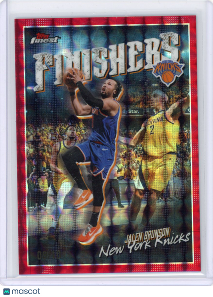 Jalen Brunson - 2025-26 Finest Finishers Red Geometric /10