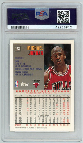 Michael Jordan - 1997 Topps Minted In Springfield PSA 9 #123