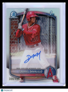 Gabriel Davalillo - 2025 Bowman Chrome Prospects Refractor Autograph 308/499