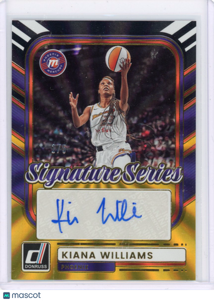 Kiana Williams - 2026 Donruss WNBA Black Gold Auto 1/5