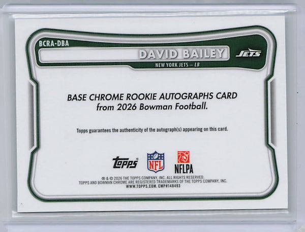 David Bailey - 2026 Bowman Chrome Mega Box Mojo Auto Rookie