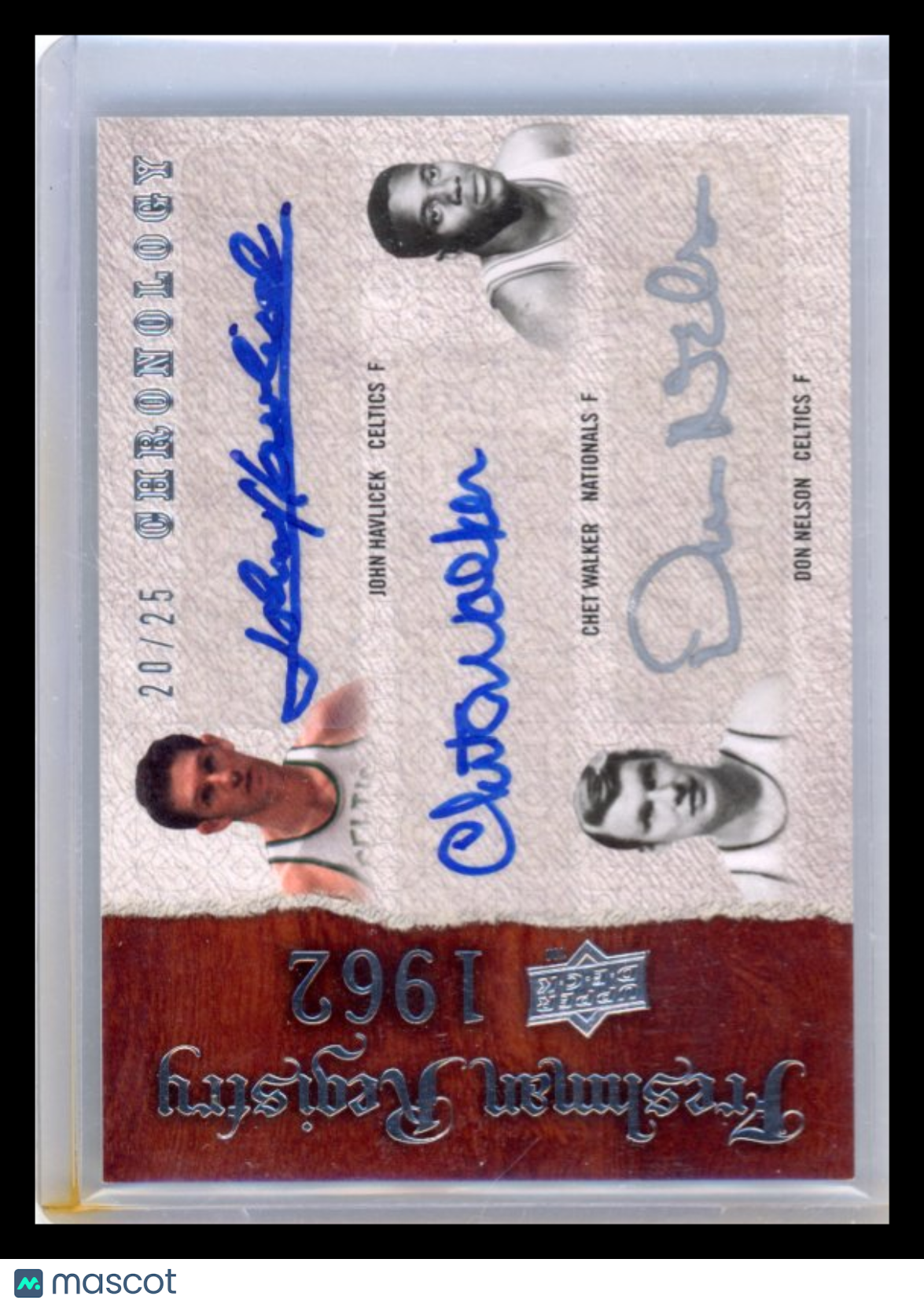 Don Nelson Chet Walker Havlicek 2007-08 Chronology Freshman Registry 20/25 AUTO
