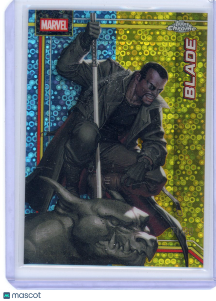 Blade 2026 Marvel Topps Chrome Blue Yellow 71/80