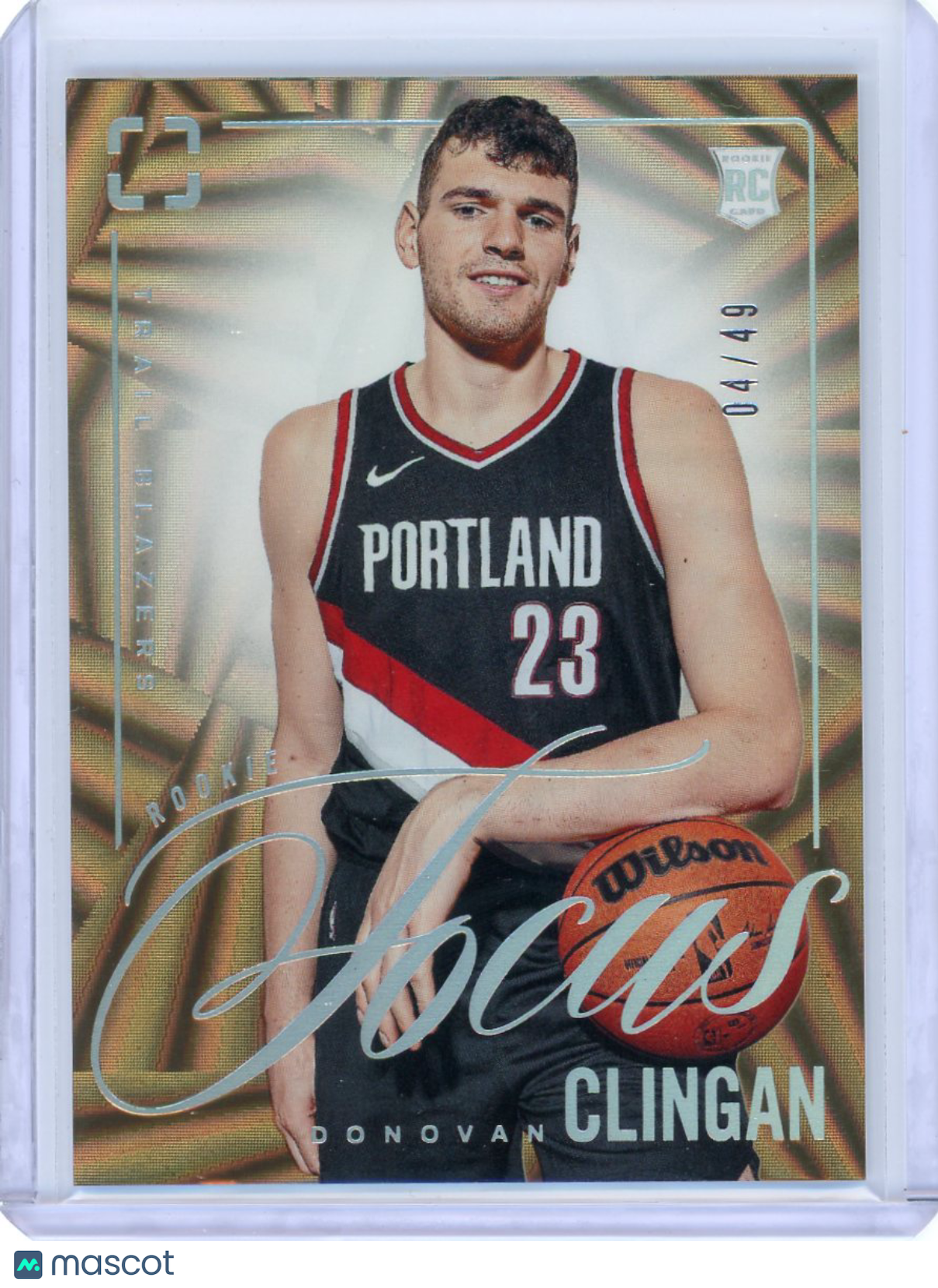 Donovan Clingan - 2024-25 Panini Photogenic Rookie Focus Wedges RC 04/49