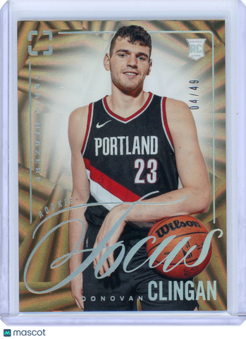 Donovan Clingan - 2024-25 Panini Photogenic Rookie Focus Wedges RC 04/49