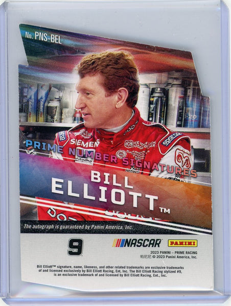 Bill Elliott - 2023 Panini Prime Racing Prime Number Signatures Autograph 02/99