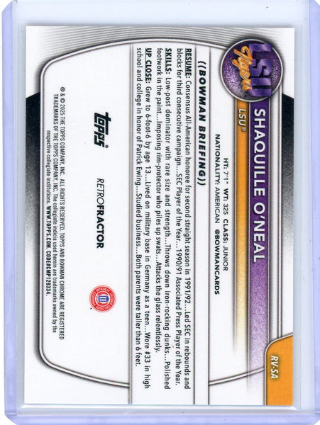 Shaquille O'Neal - 2025 Bowman Chrome 1st Retrofractor Orange 05/25
