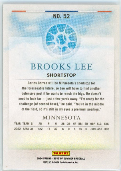BROOKS LEE - 2024 BOYS OF SUMMER 1/1 ROOKIE
