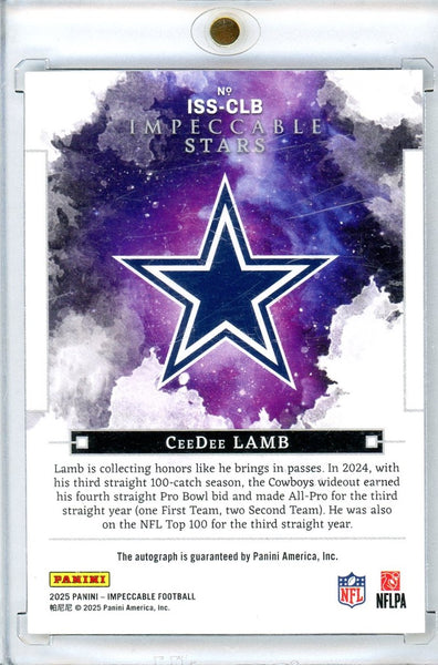 CEEDEE LAMB - 2025 Impeccable Stars Signatures Auto /25