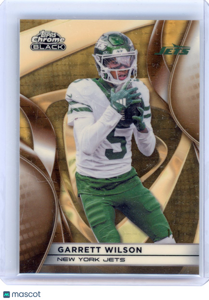 Garrett Wilson 2025 Topps Chrome Black Superfractor 1/1