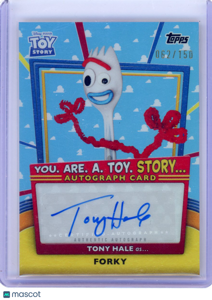Tony Hale as Forky 2025 Toy Story 30th Anniversary Auto /150